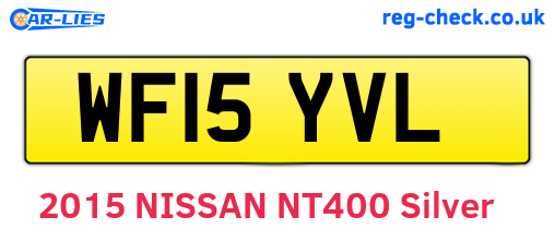 WF15YVL are the vehicle registration plates.