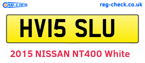 HV15SLU are the vehicle registration plates.
