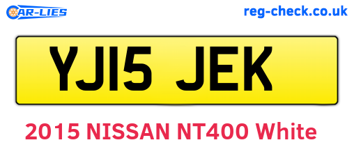 YJ15JEK are the vehicle registration plates.