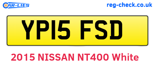 YP15FSD are the vehicle registration plates.