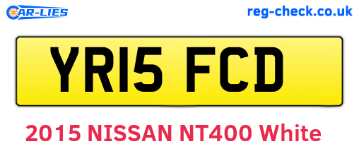 YR15FCD are the vehicle registration plates.