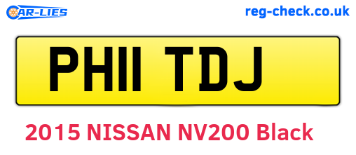 PH11TDJ are the vehicle registration plates.