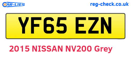 YF65EZN are the vehicle registration plates.