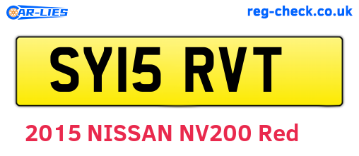 SY15RVT are the vehicle registration plates.