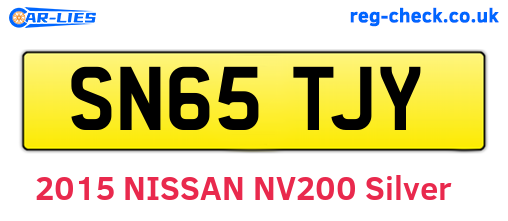 SN65TJY are the vehicle registration plates.