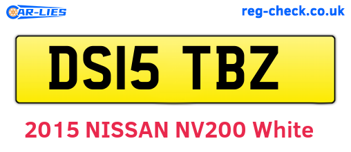 DS15TBZ are the vehicle registration plates.