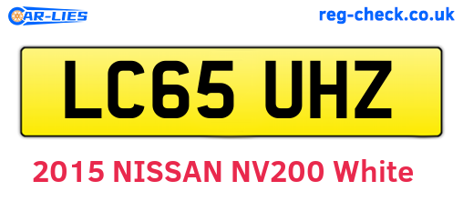LC65UHZ are the vehicle registration plates.
