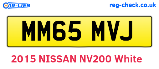 MM65MVJ are the vehicle registration plates.