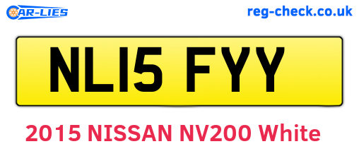 NL15FYY are the vehicle registration plates.