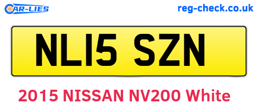 NL15SZN are the vehicle registration plates.