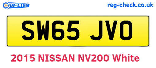 SW65JVO are the vehicle registration plates.