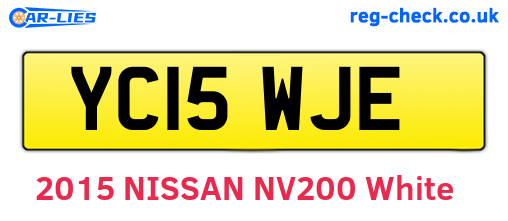YC15WJE are the vehicle registration plates.