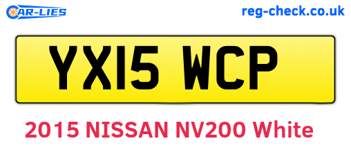 YX15WCP are the vehicle registration plates.
