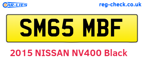 SM65MBF are the vehicle registration plates.