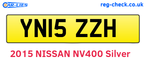 YN15ZZH are the vehicle registration plates.