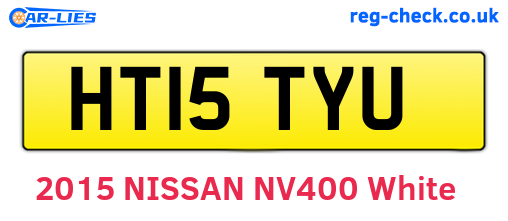 HT15TYU are the vehicle registration plates.