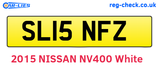 SL15NFZ are the vehicle registration plates.