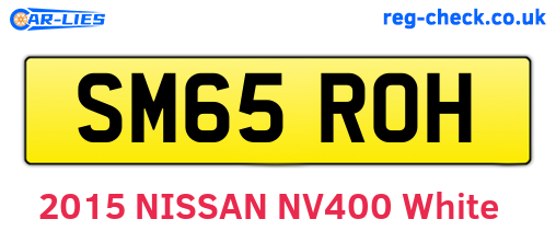 SM65ROH are the vehicle registration plates.