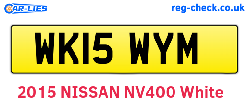 WK15WYM are the vehicle registration plates.