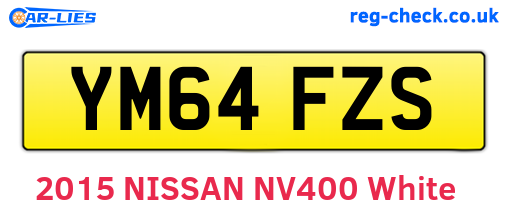 YM64FZS are the vehicle registration plates.