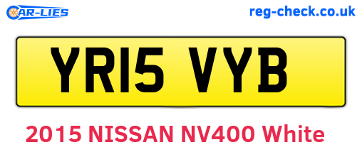 YR15VYB are the vehicle registration plates.