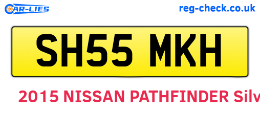 SH55MKH are the vehicle registration plates.