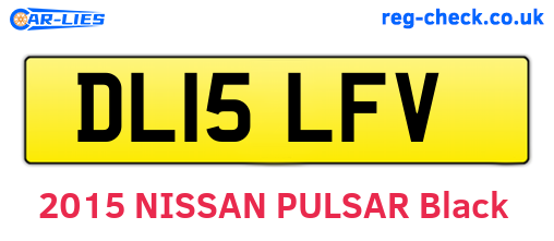 DL15LFV are the vehicle registration plates.