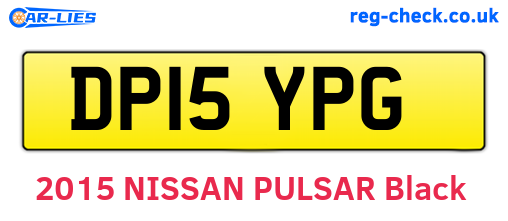 DP15YPG are the vehicle registration plates.
