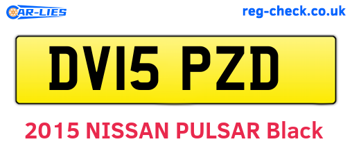 DV15PZD are the vehicle registration plates.