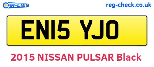 EN15YJO are the vehicle registration plates.