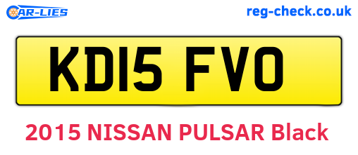 KD15FVO are the vehicle registration plates.