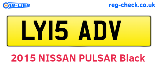 LY15ADV are the vehicle registration plates.