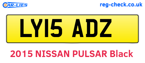 LY15ADZ are the vehicle registration plates.
