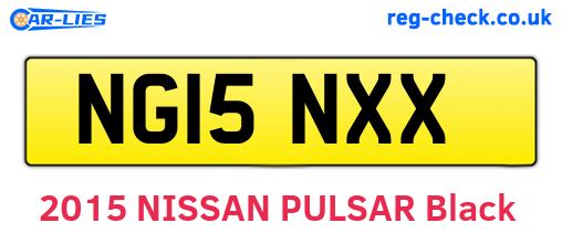 NG15NXX are the vehicle registration plates.