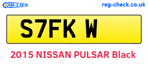 S7FKW are the vehicle registration plates.