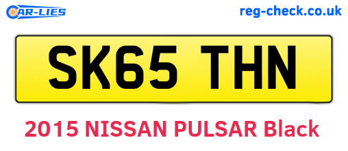 SK65THN are the vehicle registration plates.