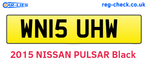 WN15UHW are the vehicle registration plates.