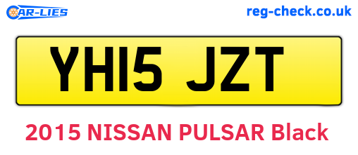 YH15JZT are the vehicle registration plates.