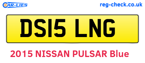 DS15LNG are the vehicle registration plates.