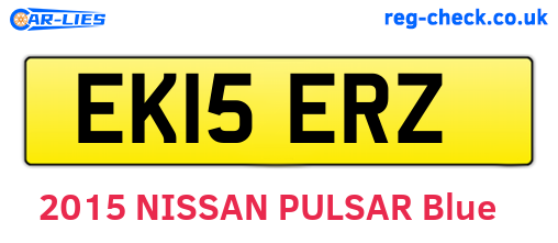 EK15ERZ are the vehicle registration plates.