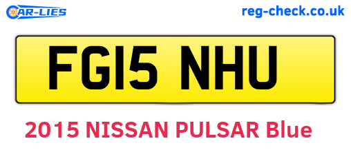 FG15NHU are the vehicle registration plates.