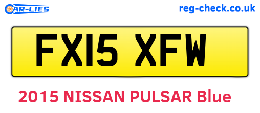 FX15XFW are the vehicle registration plates.