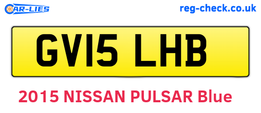 GV15LHB are the vehicle registration plates.