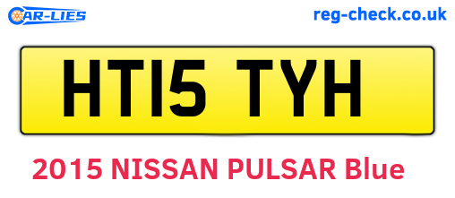 HT15TYH are the vehicle registration plates.