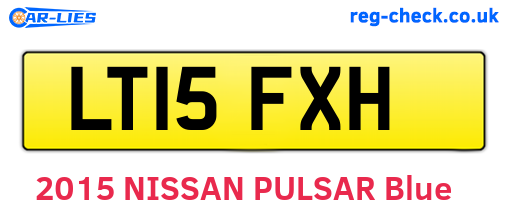 LT15FXH are the vehicle registration plates.