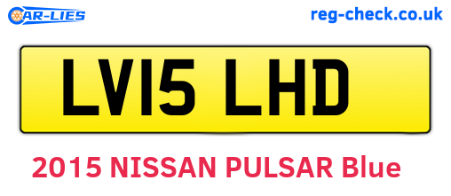 LV15LHD are the vehicle registration plates.