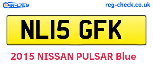 NL15GFK are the vehicle registration plates.