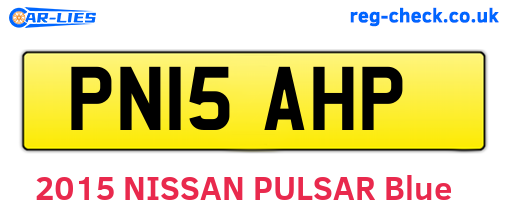 PN15AHP are the vehicle registration plates.