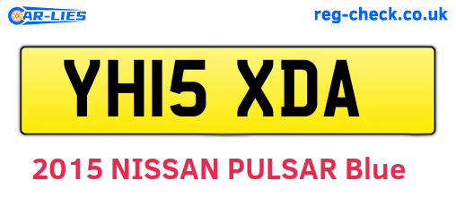 YH15XDA are the vehicle registration plates.
