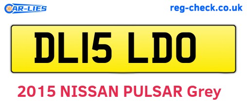 DL15LDO are the vehicle registration plates.
